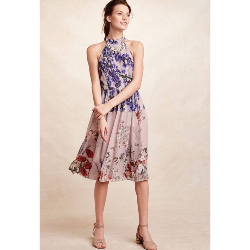 Anthro Varun Bahl floral dress